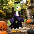 thumbnail image 5 of Nkmbld Halloween Porch Goose Outfits for 23" Cement Plastic Geese Costume for Fall Yard Lawn Outdoor Garden Patio Statue Halloween Thanksgiving Decor, 5 of 9
