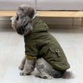 thumbnail image 2 of Dog Coat Small Dog Jacket Windproof Warm Padded Down Hoodie Snowsuit, Winter Dog Clothes for Cat Puppy Chihuahua Yorkie, 2 of 8