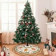 thumbnail image 6 of Gingerbread Christmas Tree Skirt 30 Inch Halloween Christmas Holiday Tree Skirts for Fall Christmas Tree Decoration (Cute Gin (1,36inch), 6 of 6