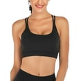 thumbnail image 2 of FANNYC Women Criss Cross Back Sports Bra Fitness Yoga Strappy Longline Crop Tank Top Beauty Back Yoga Running Active Gym Workout Fitness Bras, 2 of 7