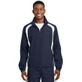 thumbnail image 1 of Sport-Tek ®  Colorblock Raglan Jacket. Jst60 L True Navy/ White, 1 of 3