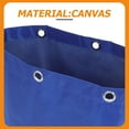 thumbnail image 6 of EXHUMKY Replacement Janitorial Cart Bag Blue Durable Fabric Cleaning Supply Storage Trolley Pouch, 6 of 8