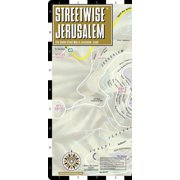Streetwise Jerusalem: City Center Street Map of Jerusalem Israel