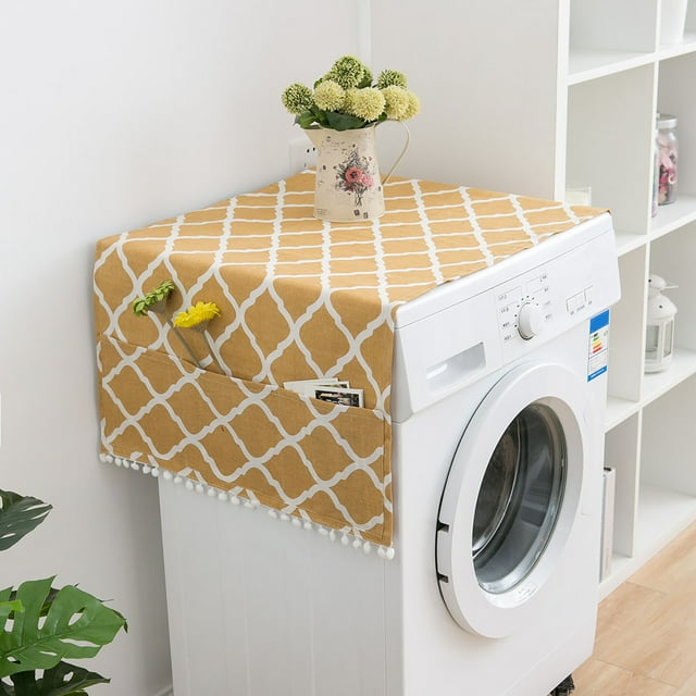 Vente Aujourd'hui Liquidation! Housse de Réfrigérateur Style Bohème Méditerranéen, Housse de Porte de Réfrigérateur, Housse de Machine à Laver à Tambour