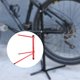 thumbnail image 1 of Estacionamiento para el piso de bicicleta Pastor de reparación de bicicletas de metal para garaje interior al aire libre Rojo, 1 of 8