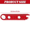 thumbnail image 3 of Quick Automatic Needle Threader for Sewing Machine, 4 in 1 Multitool with Built-in Ruler and Magnifier, Magnetic Seam Guide, Quilting Sewing Tools (red), 3 of 9