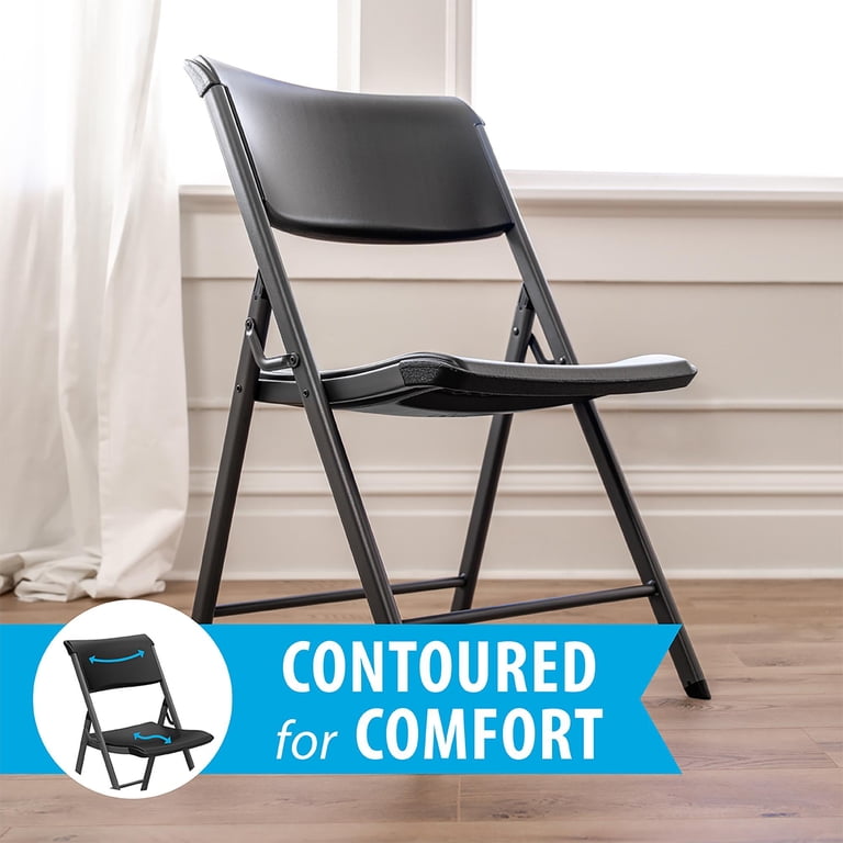 Lifetime A-Frame Folding Chair, Black (Set of 4)-81169 - Walmart.com