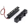 thumbnail image 3 of 1 Set P Bass Pickup Humbucker Pickup for 4 String P Bass Guitar Part & 1 Set Pro Electric Bass Open Type Noiseless Bridge Pickup for 4 String Jazz Bass Style,Black 95X18.3Mm, 3 of 7