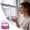 Pink, variant on Double Wall Glass Coffee Mug with Dried Flower Design 200ml Insulated Cup for Latte Cappuccino Tea 4.3*4.1 inches