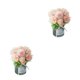 thumbnail image 4 of Ounissouiy 2 piezas de flores artificiales en jarrón, flores falsas de hortensias de seda elegantes y duraderas Type2 NO2, 4 of 6