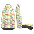 thumbnail image 3 of Yiaed Colorful Snails Print Car Seat Covers,Universal Auto Seats Protector Fits for Car,SUV Sedan,Truck,Automotive Seat Covers & Accessories(Two packs), 3 of 7