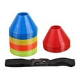 thumbnail image 2 of 5 conos de fútbol para entrenamiento con correa. Conos deportivos para fútbol, ​​juegos infantiles, equipo de práctica de baloncesto., 2 of 8