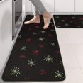 thumbnail image 2 of Kitchen Rugs Sets Of 2,Black Christmas Star Pattern Anti Fatigue Kitchen Mat Rugs Non Slip Washable,Decorative Kitchen Floor Mats for Kitchen,Sink,Laundry,17"x47"+17"x47", 2 of 5