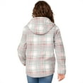 thumbnail image 3 of Free Country Girls' Chill Out Fleece Jacket Cream Plaid S, 3 of 5