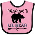 thumbnail image 3 of Inktastic Mamaw Grandma Lil Bear Grandson Gift Boys Baby Bib, 3 of 4