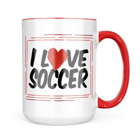 

Neonblond I Love Soccer Mug gift for Coffee Tea lovers