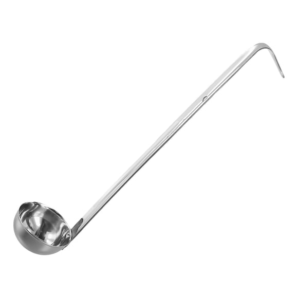 Bgsha Cuillère Doseuse en Acier Inoxydable avec Crochet Louche à Soupe Louche à long Manche Louche à Poignée Crochetée pour Cuisine Restaurant Cuisson Soupe Sauce Maison