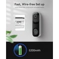 Doorbell Camera Wireless,2K Highend Version Battery Video Doorbell