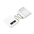 thumbnail image 2 of Taicans Power Bank,Power Bank Portable Charger,Mini Power Bank 6000mAh,10w Max Fast Charging Portable Charger with Built-in Cables,USB C Phone Battery Pack for All Phone（White）, 2 of 6