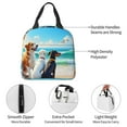 thumbnail image 7 of Portable Lunch Bag Insulated Beagle Dogs On Beach Illustration Lunch Box Reusable Tote Bag Unisex for Work, Travel, Picnic, Office, Camping, Hiking, Picnic, Beach, 7 of 7