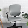 thumbnail image 3 of Funda para silla de oficina, funda para sillón, elástica, antideslizante, color sólido, a prueba de polvo para grigio, 3 of 7