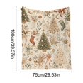 thumbnail image 3 of Eoozwa Christmas Decorative Throw Blanket Christmas Throw Blanket for Couch Sofa Bed Soft Cozy Lightweight Fuzzy Plush Fleece Blankets and Throws Xmas Winter Blanket 30"x39", 3 of 6