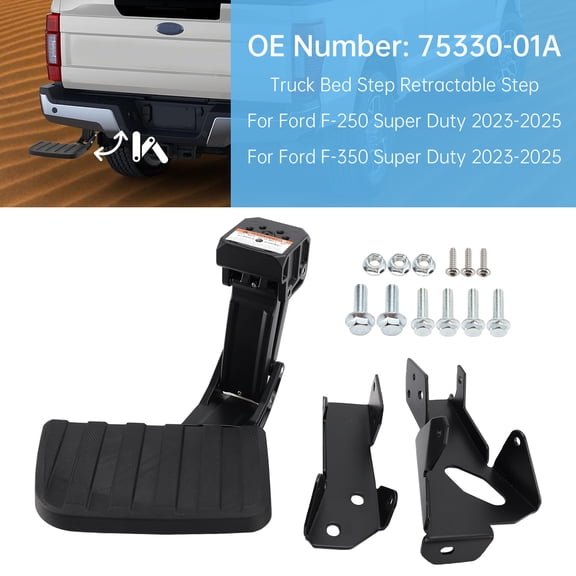 Bed Retractable Step 75330-01A For Ford F-250 F-350 Super Duty 2023-2025
