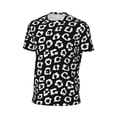 thumbnail image 6 of Wukai Black Leopard Print Men's Short-Sleeved Mesh T-Shirt,Quick-Dry Short Sleeve Workout T-Shirt-XX-Large, 6 of 8