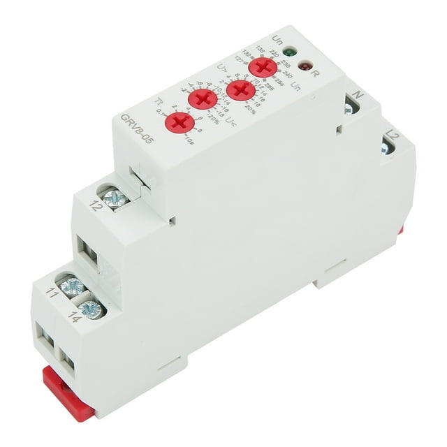 Voltage Monitoring Relay, Safe Monitor L-N Voltage Protective Relay Adjustable For Equipment Protection And Control