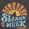 thumbnail image 2 of Shark Week Officially Licensed Lino Sunset Unisex Adult T Shirt, Charcoal, Medium, 2 of 4