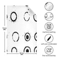 thumbnail image 3 of Minimalist Circle Pattern Decorative Waffle Towel Kitchen Dishcloth 28x18in Multi-Use Tea Towel, 3 of 7