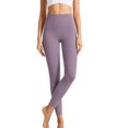 thumbnail image 2 of Ovbmpzd Gray Womens Yoga Pants Tummy Control Petite Slim-Leg Leggings High Waist Casual Long Leggings,S, 2 of 6