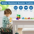 thumbnail image 4 of Dznils Toddler Booster Seat for Dining Table, with Safety Buckles, Non-Slip Bottom, Black Dinosaur, 4 of 13