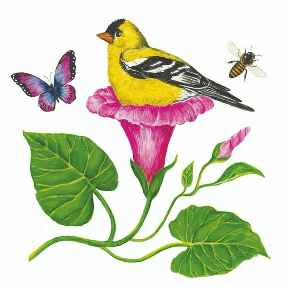Paperproducts Design Beverage Napkins, Morning Glory Nest
