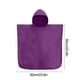 thumbnail image 3 of Toalla de Playa para Cambiarse, Albornoz de Secado Rápido para Surf con Bolsillo, Capucha, Mangas Ajustables | Vino Tinto, Poliéster, 60X60Cm | Regalo Ideal para Surfistas/Niños de 5 a 13 Años | 1 Un, 3 of 6