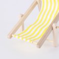 thumbnail image 4 of OULII 1 Pce Mini Chaises de Plage pour Décoration en Teinte Jaune, 4 of 6