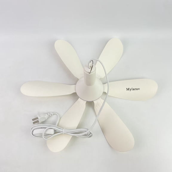 Mylarav Ceiling fans,White Ceiling Fans, Modern, Noiseless Reversible DC Motor, Large Indoor, Kitchen, Bedroom, Living Room