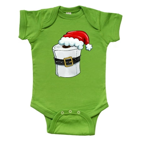 

Inktastic Toilet Paper with Santa Hat and Belt Gift Baby Boy or Baby Girl Bodysuit
