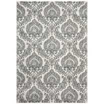SAFAVIEH Isabella Trenton Trellis Area Rug, Grey/Ivory, 5'3" x 7'7"