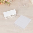 thumbnail image 5 of BalsaCircle 50 White Laser Cut Leaf Vine Design Paper Table Name Place Cards Party Events Reception Decorations, 5 of 8