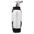 thumbnail image 4 of Mini soporte para bolígrafos de golf con bolígrafo para decoración de escritorio, regalo de golf para fanáticos de amigos golfistas, blanco y negro, 4 of 10