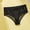 Black, variant on Womens Seamless Breathable Mesh Lace Bikini Briefs Mid Rise Cotton Liner Panties Brown,Size S