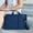 Blue, variant on Foqnuq Lightweight Multi-Function Laptop Bag 13 Inch, Casual Polyester Computer Shoulder Bag with Large Capacity for Accessories, Gray Blue