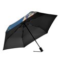 thumbnail image 2 of FORMRS Travel Umbrella Folding Auto Open Close Windproof Rain UV Protection, Blue Tree, 2 of 8