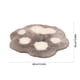 thumbnail image 3 of pstuiky Alfombra de lana sintética con forma de pata acogedora de felpa de pelo largo para sala de estar dormitorio y mesita de noche., 3 of 6