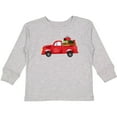 thumbnail image 3 of Inktastic Christmas Red Vintage Truck with Presents Boys or Girls Long Sleeve Toddler T-Shirt, 3 of 5