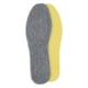 thumbnail image 1 of Plantillas térmicas de lana con ventilación de ventilación - Cojín cálido de alta resistencia para botas de invierno y zapatillas de senderismo - Blanco/gris - 1 par, 1 of 5