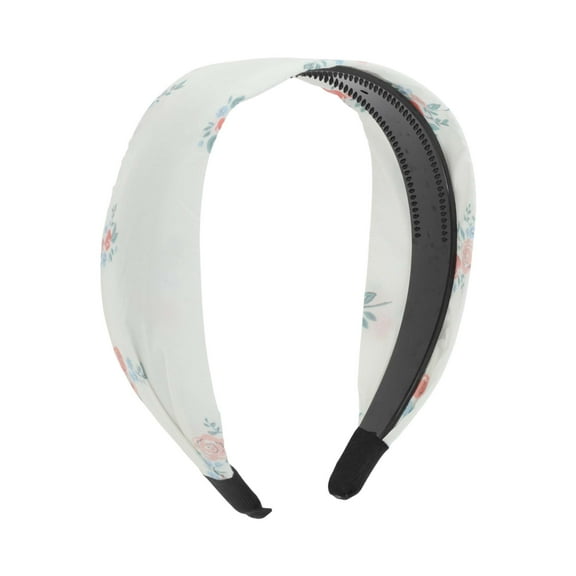 Unique Bargains 1 Pc Headband Fresh Flower Wide Hair Accessories White