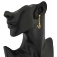 thumbnail image 3 of GlassOfVenice Murano Glass Canaletto Earrings - Gold Black, 3 of 4