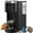 Black, variant on Moifoi Coffee Maker 2-in-1 Single Serve Coffee Machine, for K-Cup Coffee Capsule Pod, Ground Coffee Powder Brewer, Black